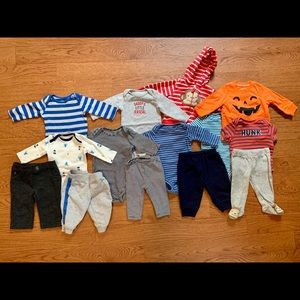 Baby boy 3 month 14 piece lot good used condition